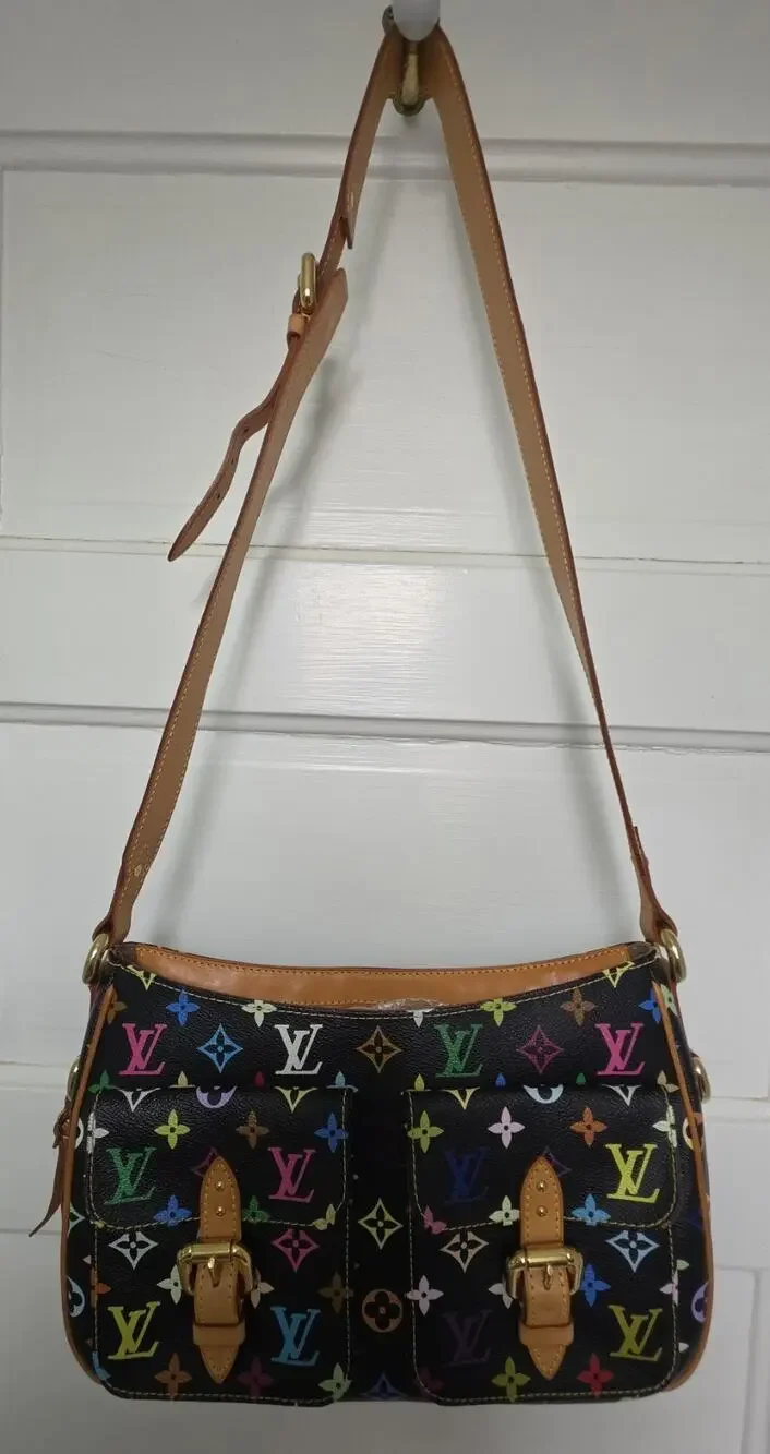 Louis Vuitton Monogram Multicolore Black Murakami Rina Crossbody w/COA